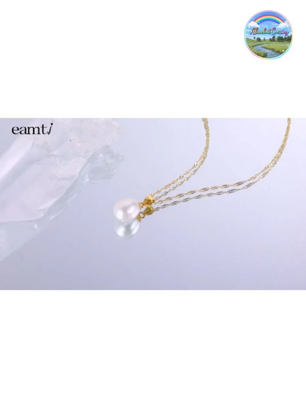 925 Sterling Silver Freshwater Pearl Dainty Pendant Necklace Adjustable 18